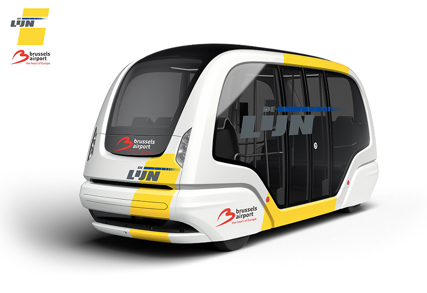 Brussels Airport en De Lijn starten proefproject met zelfrijdende bus